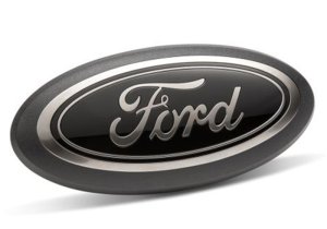 Ford Super Duty Emblem Kit - Front + Rear - Ford Racing - Smoked Chrome Oval w/o Camera Provision - Black - `20-`22 Ford Super Duty Emblem Kit - Front + Rear - Ford Racing - Smoked Chrome Oval w/o Camera Provision - Black - `20-`22
